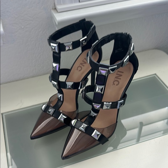 INC International Concepts Black Elegant Heels - Picture 1 of 5